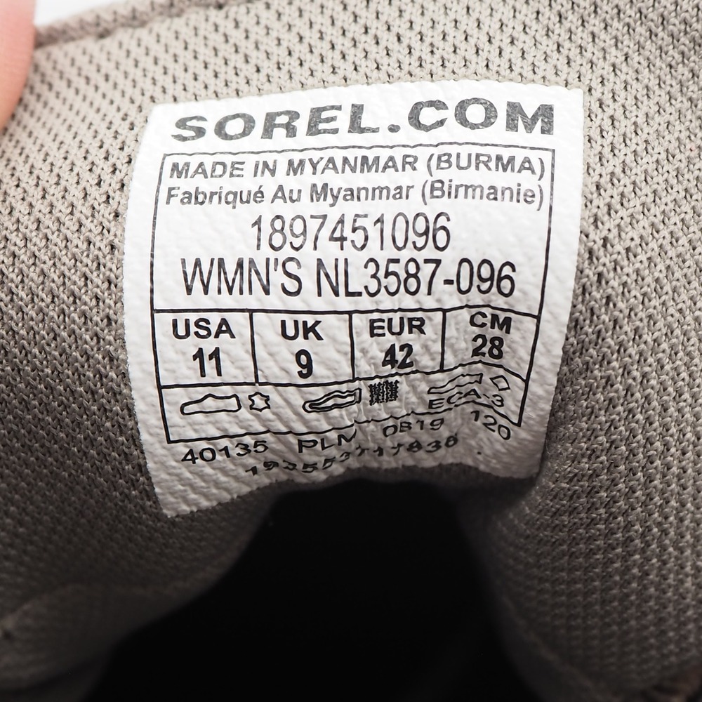 Sorel Out N About Plus Women's 11 Gray Suede Waterproof Duck Rain Boots Snow - Picture 4 of 8